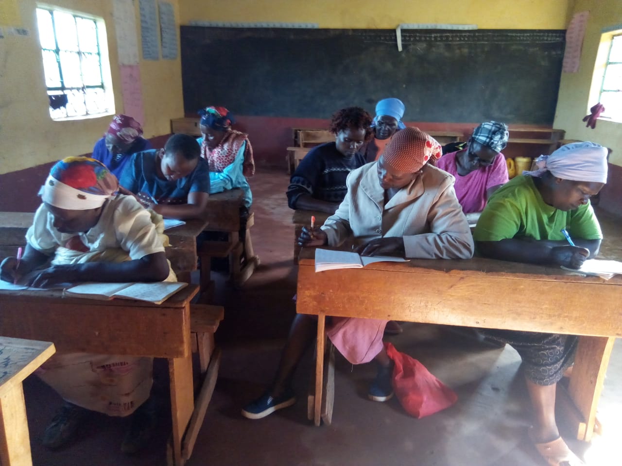 Adult learners in class Adult learners in class